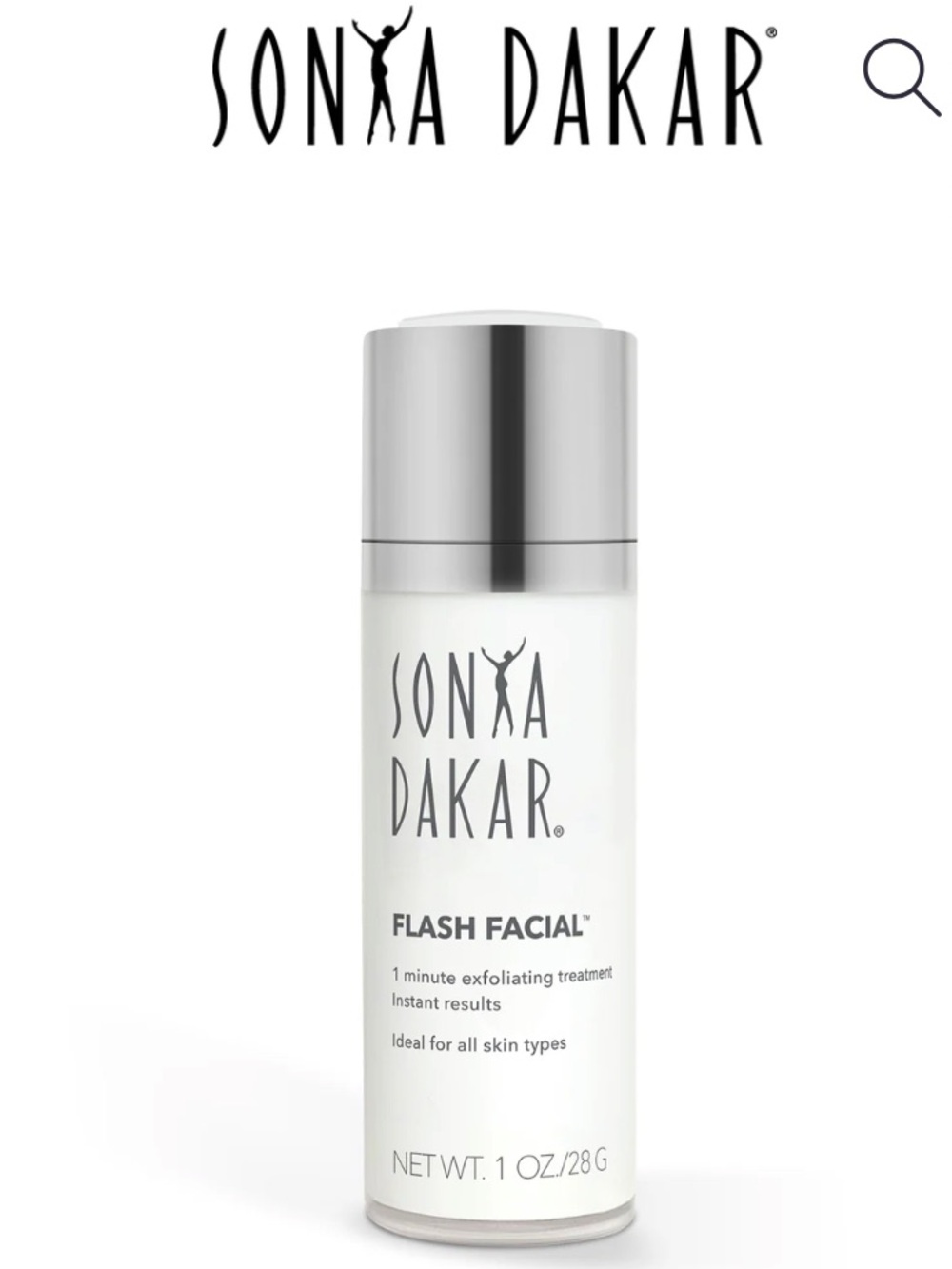 Sonya Dakar Flash Facial Exfoliating Treatment new in box $98